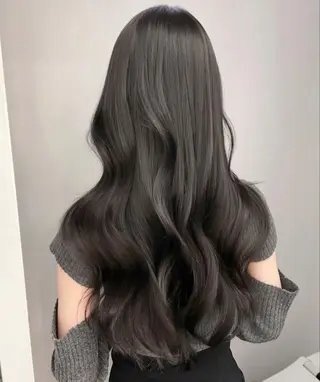 ロング カラー ヘアアレンジ レイヤー×透明感カラ ーHAYATOのヘアスタイル
