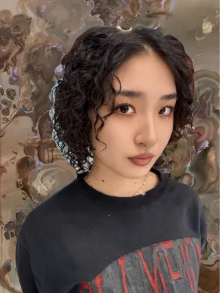 ミディアム パーマ ᴘʀɪᴢᴇ 🌜 ᴀɴʀɪ 🌜のヘアスタイル