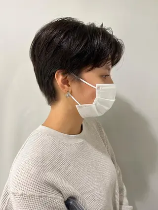 ショート カラー パーマ ヘアアレンジ 加藤 綾華のヘアスタイル