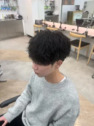 パーマ メンズ 深谷 侑亮のヘアスタイル