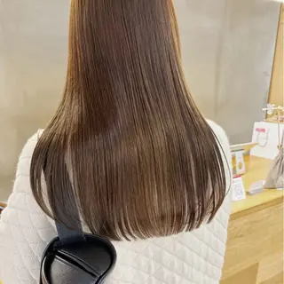 カラー オリーブ🎶アッシュ グレージュちひろ🧸のヘアスタイル