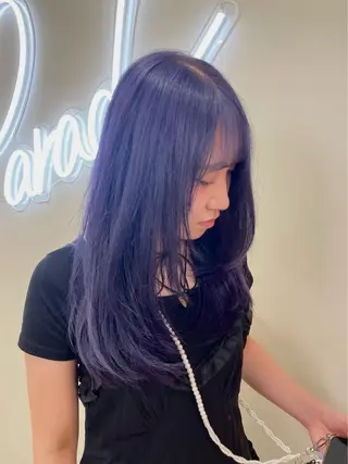 ロング カラー モテ髪ハイトーン🫧 serina🎀池袋のヘアスタイル