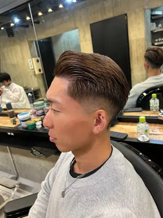 ショート カラー メンズ 🎱メンズフェード 特化HYOGA🎱のヘアスタイル