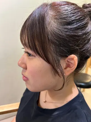 ミディアム カラー 久木原 ゆりのヘアスタイル