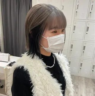ショート カラー ヘアアレンジ/ 暖色🩵hazukiのヘアスタイル