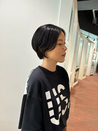 ショート マンツーマン 縮毛矯正/マユコのヘアスタイル