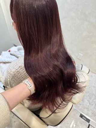 セミロング カラー 片岡 由依のヘアスタイル