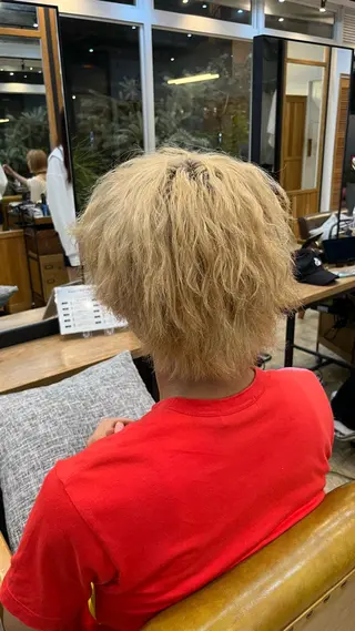 ショート カラー メンズ 岡野 豪のヘアスタイル