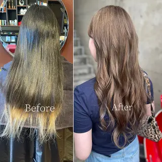 ロング カラー 日高 香織のヘアスタイル