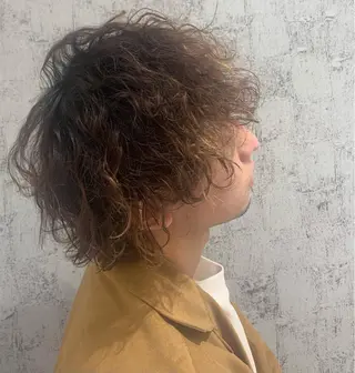 ショート パーマ メンズ Gisel みらののヘアスタイル