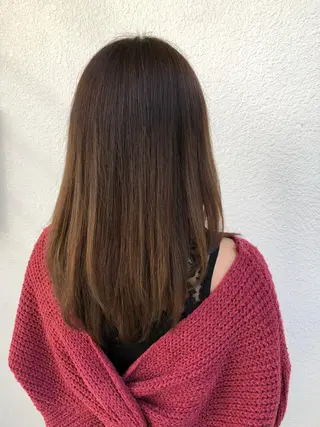 セミロング カラー 及川 祐輔のヘアスタイル