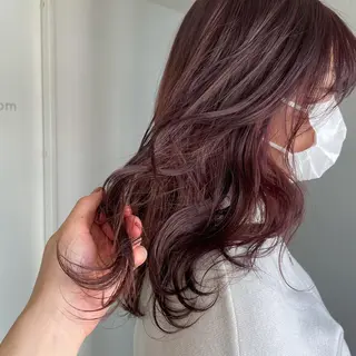 セミロング カラー exfa sakura🪞のヘアスタイル