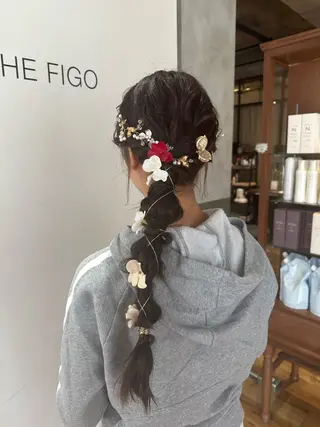 ロング ヘアアレンジ いまじゅく あおいのヘアスタイル