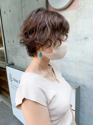 ショート パーマ 似合わせパーマ/ kazuのヘアスタイル