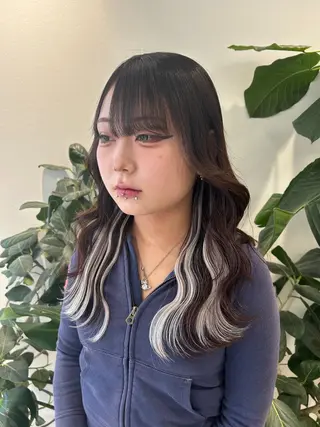 セミロング ハイトーン/エクステ /🎀YUINA🎀のヘアスタイル