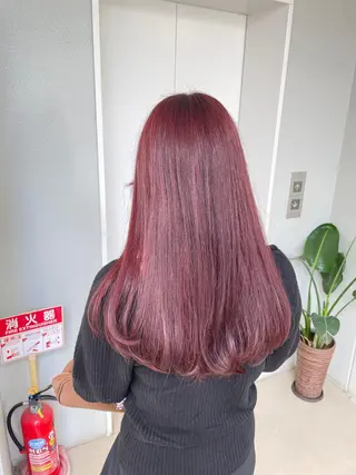 ロング カラー ヘアアレンジ 艶髪✨寒色カラー✨ 翁長孝輔のヘアスタイル