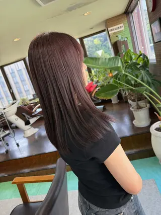 セミロング カラー 土居 正季のヘアスタイル
