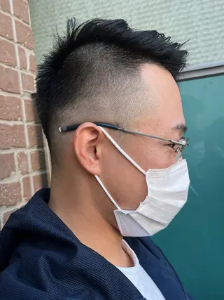 ショート メンズ 久木原 ゆりのヘアスタイル