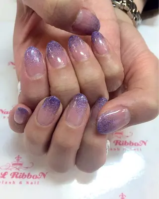 ネイル ネイルリボン 受付スタッフのネイルデザイン