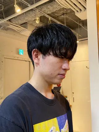 ショート ヘアアレンジ メンズ レイヤーボブ/ 艶カラー/サナ🌼のヘアスタイル