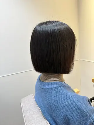 ミディアム マンツーマン 縮毛矯正/マユコのヘアスタイル
