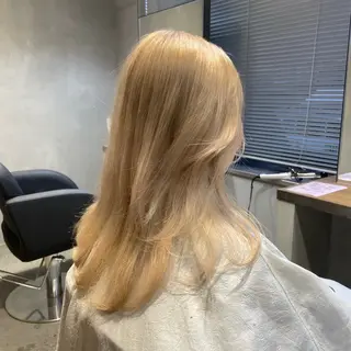 セミロング カラー AIRI /XENA渋谷本店のヘアスタイル