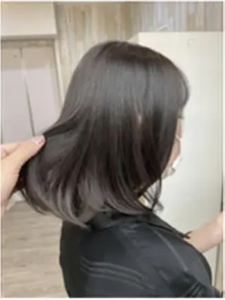 ミディアム カラー パーマ ヘアアレンジ 【ヘアケア特化型】 newi天王寺のヘアスタイル