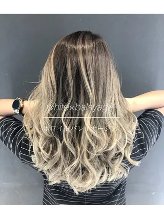 ロング カラー bAteAu所属・💎透明感カラー💎 bAteAu あまねのヘアスタイル