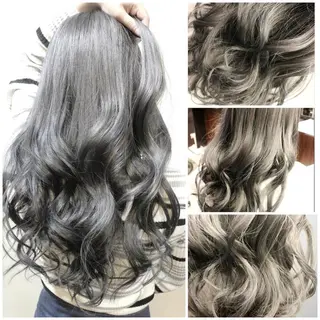 セミロング カラー ヘアアレンジ 次世代シールエクステ 錦糸町 小泉 朋之のヘアスタイル