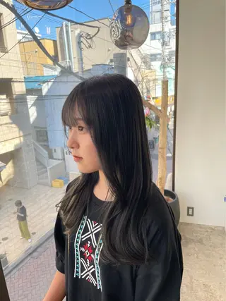 ロング カラー NATSUMI 🐻❄️🤍のヘアスタイル