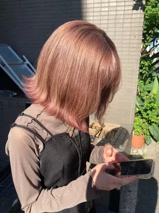 セミロング カラー ヘアアレンジ 🧶ブリーチカラー TERU🧶の眉毛・アイブロウイメージ