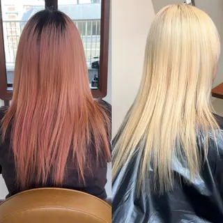 ミディアム カラー レイヤー専門家 ダブルカラー修のヘアスタイル