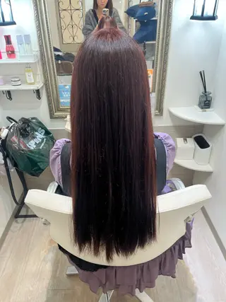 ロング 🎀縮毛矯正/カラー モデル募集ハルナ🎀のヘアスタイル