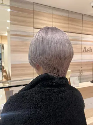 ショート カラー 韓国風🌷✨ 守屋紗希のヘアスタイル