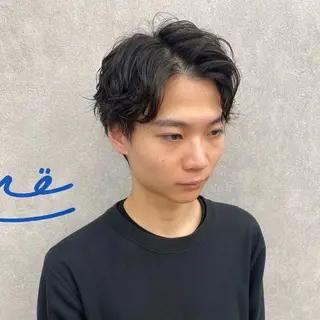 パーマ メンズ 曲がる縮毛矯正🌟 メンズアイブロウのヘアスタイル