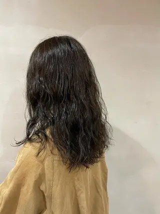 セミロング パーマ SoL🪐✧ 眞白のヘアスタイル
