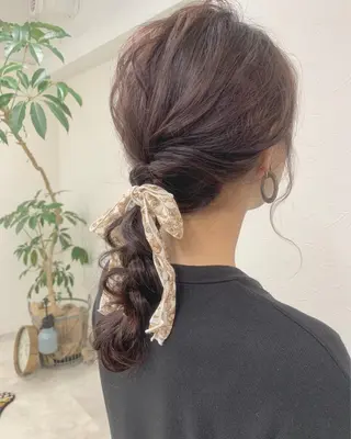 セミロング カラー ヘアアレンジ 眉毛ワックス konomiの眉毛・アイブロウイメージ