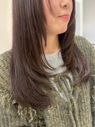 ロング カラー 韓国レイヤー✨ yasuko銀座のヘアスタイル