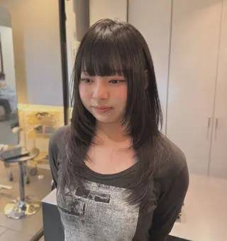 ロング カラー レイヤー／ボブ/艶髪 🎀ENA🎀のヘアスタイル