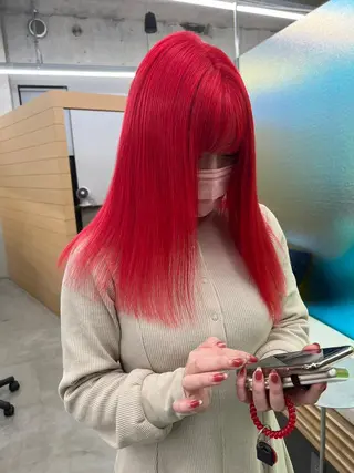 ロング カラー パーマ ヘアアレンジ ヘアケア特化型サロン newi 梅田のヘアスタイル