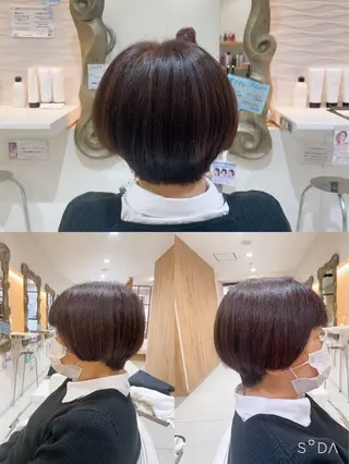 ショート カラー 山本 真緒のヘアスタイル