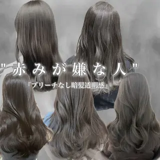 セミロング 外苑前NO.1艶髪 透明感カラーのヘアスタイル