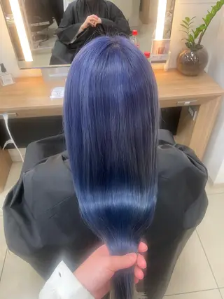 ロング カラー ハイトーン/レイヤー 似合わせ・ユキノのヘアスタイル