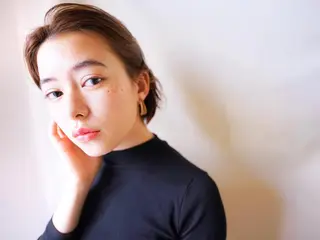 ショート カラー パーマ ヘアアレンジ 【ヘアケア特化型】 newi天王寺のヘアスタイル