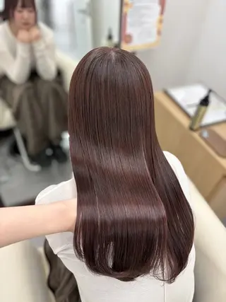 セミロング カラー トレンド甘めガーリー Mizuki☁️🫧のヘアスタイル
