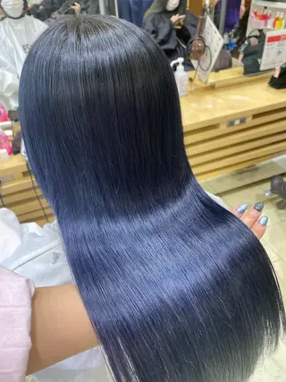 ロング カラー ヘアアレンジ TSUNA 🌙 Lim 五反田のマツエク・マツパデザイン