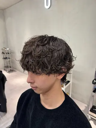 パーマ メンズ ブリーチ/パーマ特化 片平和寿のヘアスタイル
