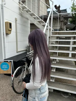 ロング 🍀ブリーチ屋さん/ ダブルカラー・あずみのヘアスタイル