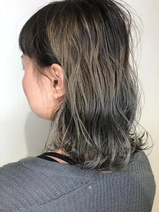 ミディアム カラー メンズヘア特化 崎田 成人のヘアスタイル