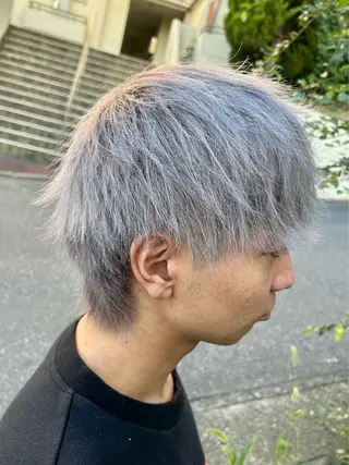 カラー メンズ ダブルスキルエクステ /羽エクステ白石宇由のヘアスタイル